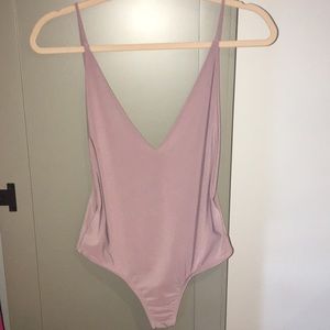 Lilac thong body suit